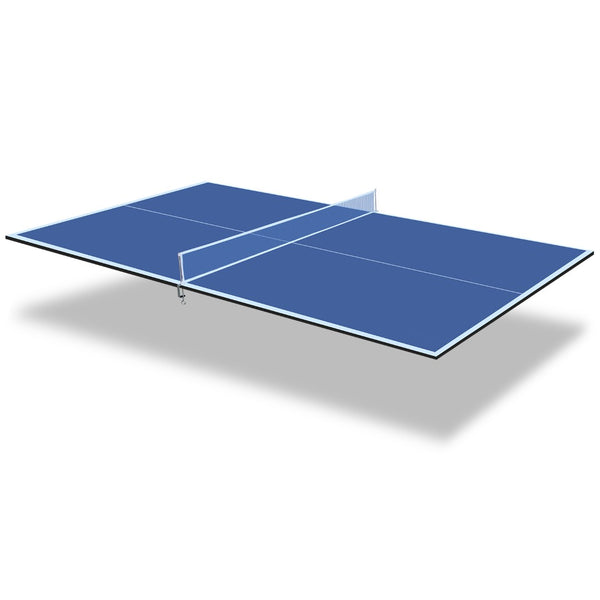 English Elm 8.5ft Regulation Ping Pong Conversion Top Foldable Mdf Surface for Game Rooms Blue W1408P401724