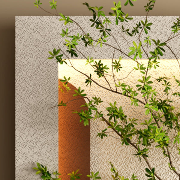 English Elm Adjustable Led Sandstone 3d Wall Art with Faux Botanicals and Rabbit Figurine Decor W2700P389347