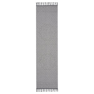 English Elm Loom Medallion Area Rug 2X8 In White/Ivory - Stylish, Stain-Resistant Indoor/Outdoor Runner Rug B335P289635