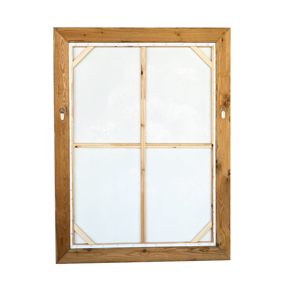 English Elm 35.4x47.2" Hand-Painted Allium Wall Art in Green Backdrop, Textured Floral Canvas with Fir Frame for Living Room Decor W2078P390179