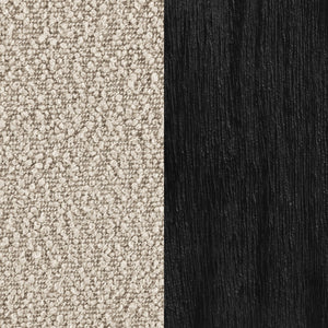 English Elm Bryant Modern Bouclé Accent Arm Chair with Angled Arms, Light Oak Legs — Cozy Textured Comfort B062P300018