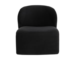 Sunpan Sophiene Lounge Chair - Sculpted Comfort In Stylish Abbington Fabric For Modern Living Spaces Black Fabric 111777