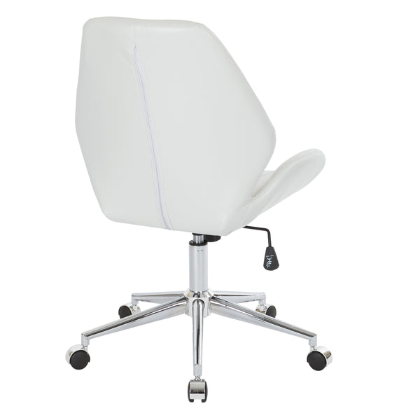 OSP Home Furnishings Chatsworth Office Chair White