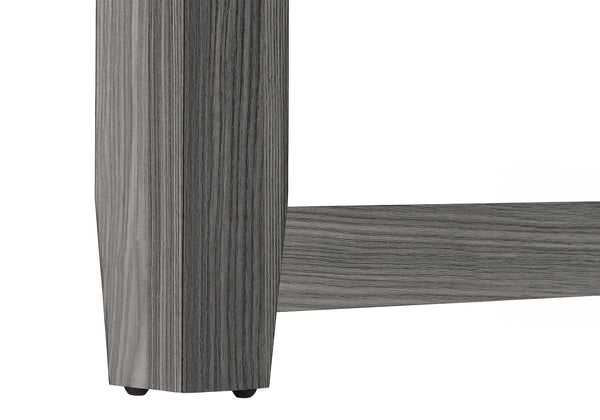 English Elm Accent Corner Console Table with Two-Tier Storage for Entryway, Hallway, Living Room, Modern Craftsmanship Grey 39 L x 15 W x 6 H B2710P219390