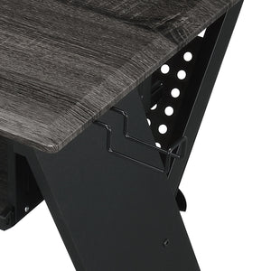 English Elm Black Music Desk With Ergonomic Keyboard Tray – Stylish Workspace For Musicians And Composers B062P215485