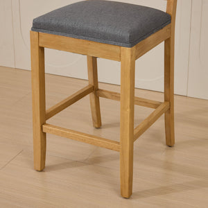 English Elm Full Solid wood rattan-back dining chair with breathable matte linen cushion, high-resilience foam comfort W1143P384366 W1143P384366