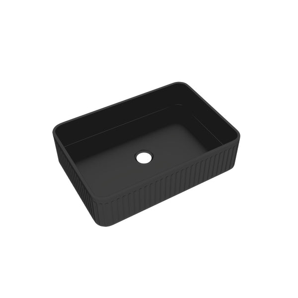 English Elm Bb17, Glossy Black Ceramic Vessel Basin for Modern Bathroom Vanity Countertop W1865P356025