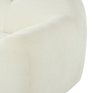 English Elm U_Style 85.8" Chenille 3-Seater Sofa with Tufted Cushions, Pocket Springs, Plush Sponge Comfort, 900lb Capacity Beige N711P281401A