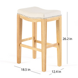 Christopher Knight Home® - Noble House - Avondale Contemporary Studded Fabric Counter Stool - Set of 2