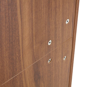 English Elm Multi-Functional Walnut Mdf Shoe Cabinet - Elegant Nordic & Industrial Design With Smart Storage Solutions W3226P278928