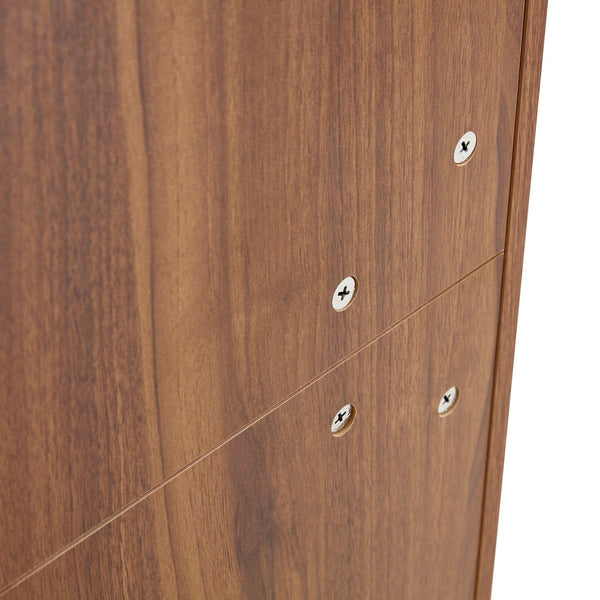 English Elm Multi-Functional Walnut Mdf Shoe Cabinet - Elegant Nordic & Industrial Design With Smart Storage Solutions W3226P278928