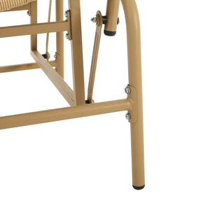 English Elm Christopher Knight Home® - Palos Outdoor Wicker Glider Chair - Light Brown, Ergonomic Comfort With Smooth Gliding Motion, Durable Design N775P191232L