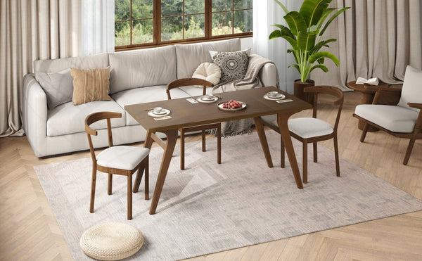 English Elm Transformer Solid Wood Convertible Table Adjustable Height Expandable Top for Small Spaces Walnut N735P406282D