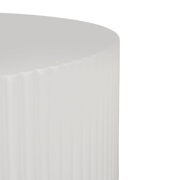 English Elm Christopher Knight Home® - Patio MGO Propane Fire Pit Table with Lid 40,000 BTU Travertine-Style Magnesium Oxide Top, No Assembly White N772P293119W