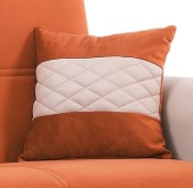 English Elm PrimeNest Ithara Collection Upholstered Convertible Sofabed with Storage, Click-Click Sleeper & Plush PU Padding Light Tan,Orange B030P286488