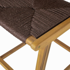 English Elm Christopher Knight Home® - Acacia Wood Outdoor Armless Barstool Set Of 2 - Stylish Teak Finish For Coastal Patio Charm N772P265278T