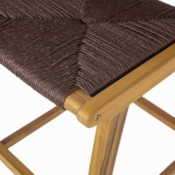 English Elm Christopher Knight Home® - Acacia Wood Outdoor Armless Barstool Set Of 2 - Stylish Teak Finish For Coastal Patio Charm N772P265278T