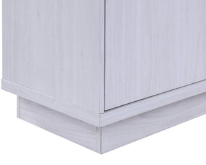 English Elm Ambrose Fireplace Console TV Stand with Electric Heater, LED Accent Lighting, Cabinets & Shelves for Large TVs B061P296417