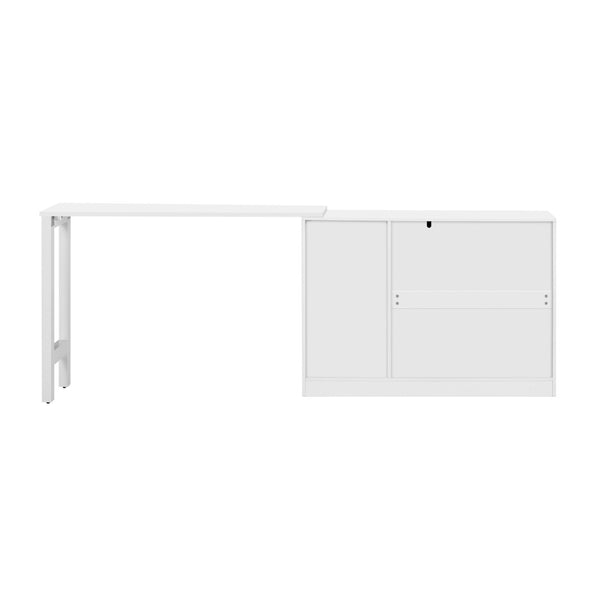 English Elm U_style Extendable Wooden Sideboard with 3 Drawers and 2 Doors for Entryway Living Room N711P334768K