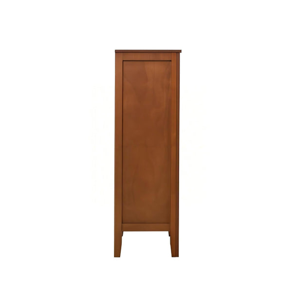 English Elm Daniel Assembled 5-Drawer Chest with English Dovetail Drawers, Metal Hardware & Solid Wood Frame Oak 51 L x 34 W x 18 H B078P400745