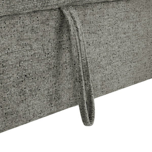 English Elm 109.9" Sectional Sofa Bed U-Shaped Pull-Out Sleeper with Storage Chaise, Cup Holders, USB Ports & Chenille Comfort LIGHT GREY N719S001910R