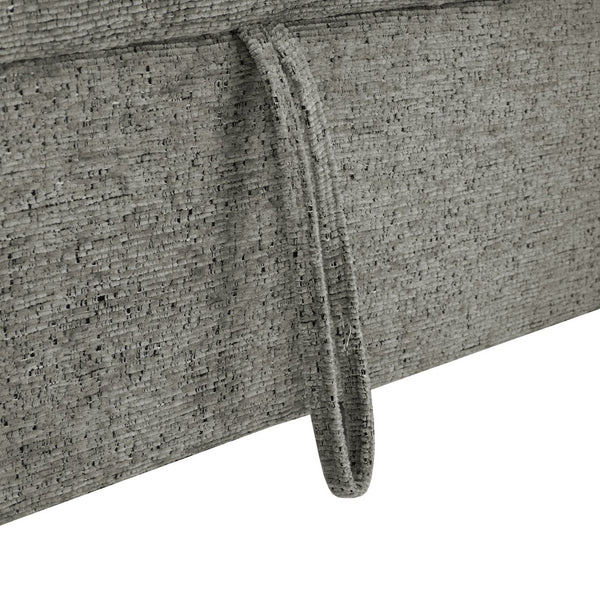 English Elm 109.9" Sectional Sofa Bed U-Shaped Pull-Out Sleeper with Storage Chaise, Cup Holders, USB Ports & Chenille Comfort LIGHT GREY N719S001910R