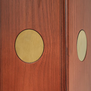 English Elm Modern Square Dining Table - 33.5" Sintered Stone With Wooden Legs & Gold Base For Small Spaces P1 W1535S00585-GIGA