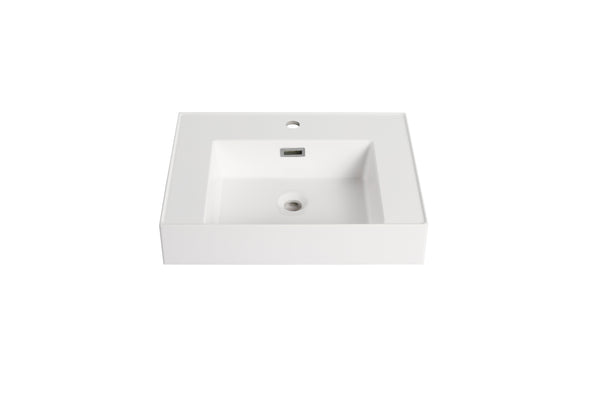 English Elm Resin Ameican White Oak Gel Basin Vanity Top 29.5x13.2x23.6 Inch Durable Non-Toxic Smooth Finish W1972P186770