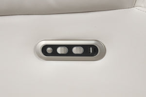 English Elm Lacrosse Power Reclining Sectional with Bluetooth Speakers, USB Ports, LED Lighting and Console Storage Beige B009S01925