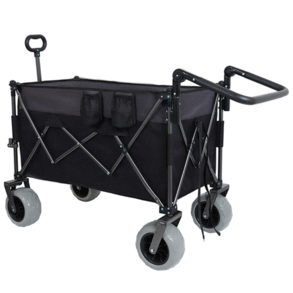 English Elm Multi-functional All-terrain Folding Wagon with Balloon Tires and 300l Outdoor Capacity W2932P317114
