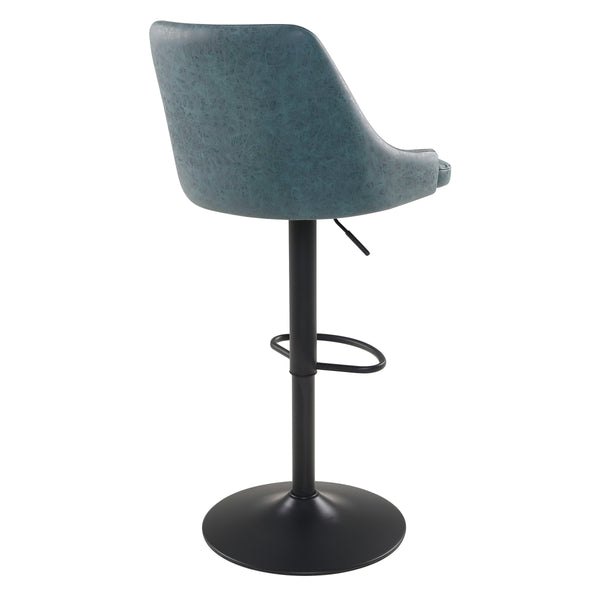 OSP Home Furnishings Sylmar Height Adjustable Stool Navy