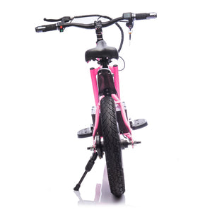 English Elm 24v Kids Electric Dirt Bike 300w Motor 16in Pneumatic Tires Adjustable Seat Ages 5 to 12 Pink W1578P335443