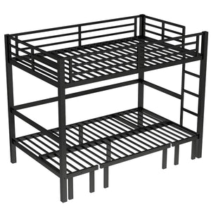 English Elm Twin Xl Solid Pine Loft Bed with Built-in Led Lighting and Storage Shelves W1580S00503
