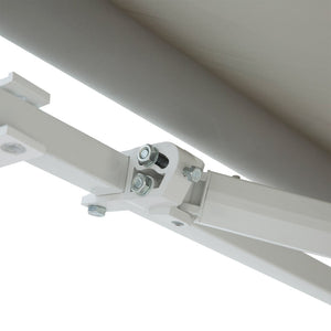 English Elm Outsunny 12' X 8' Manual Retractable Awning – Durable Uv & Water-Resistant Shade For Outdoor Comfort W2225P174169-GIGA