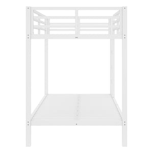 English Elm Twin Xl Kids Platform Bed Pine Wood Frame with Guardrails and Under Bed Storage W1580P383993