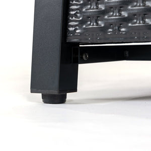 English Elm 28-Inch Iron Square Propane Fire Pit Table - Durable, Stylish, And Versatile For Outdoor Gatherings W3131P277174