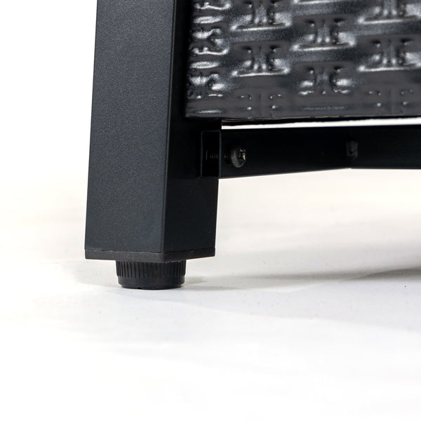 English Elm 28-Inch Iron Square Propane Fire Pit Table - Durable, Stylish, And Versatile For Outdoor Gatherings W3131P277174