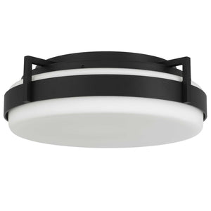 English Elm 12 Inch Led Flush Mount Ceiling Light Dimmable Selectable Color Temperature Glass Diffuser B370P399051