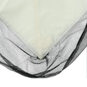 English Elm Replacement Canopy Top for 10x12 Gazebo with UV-Protective, Water-Repellent Polyester Fabric and Ventilation White W419P208848