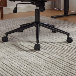 English Elm Office Ergonomic Mid-Back Chair with Double Sponge Cushions, Reclining 40° Base, Padded Arms and Wheels Brown W1143P373975