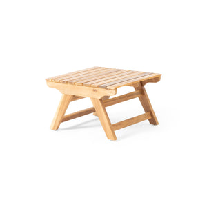 English Elm Christopher Knight Home® - SEDONA Acacia Wood Side Table with Open Slat Top for Outdoor Living Durable Weather-Resistant Accent Teak 23.75 L x 23.75 W x 7.25 H 63747.00