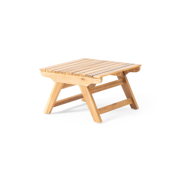 English Elm Christopher Knight Home® - SEDONA Acacia Wood Side Table with Open Slat Top for Outdoor Living Durable Weather-Resistant Accent Teak 23.75 L x 23.75 W x 7.25 H 63747.00