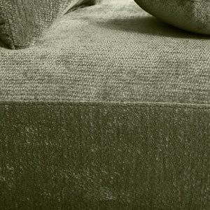 English Elm 140" Curved Sectional Sofa Plush Lamb Wool Upholstery 3 Piece Modular Living Room Set N767P384981F