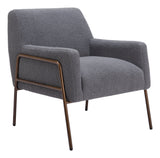 Charleston Accent Chair Gray 109525 Zuo Modern