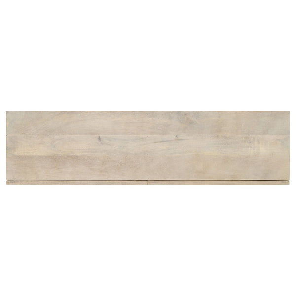 English Elm Terrace Solid Mango Wood Console Table with Drawers Whitewashed Foyer Accent B062P451718