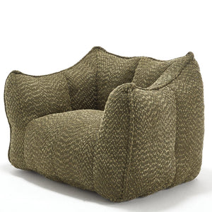 English Elm Sofa plush beanbag chair with superfiber cover and resilient foam filling for ultimate home comfort and relaxation Olive Green W1996P252266