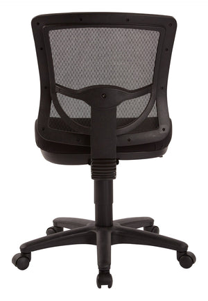 OSP Home Furnishings Progrid® Mesh Back Armless Task Chair with Lumbar Support for Modern Office Use 2817-30