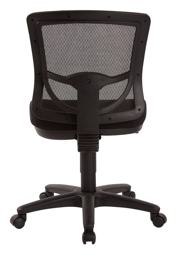 OSP Home Furnishings Progrid® Mesh Back Armless Task Chair with Lumbar Support for Modern Office Use 2817-30