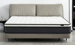 English Elm Hybrid 10-Inch Twin Mattress In A Box - Pillow Top, Cooling Foam & Coils For Lumbar Support & Comfort B2735P256753