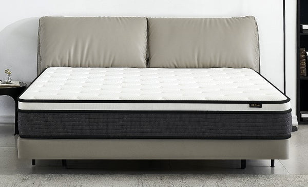 English Elm Hybrid 10-Inch Twin Mattress In A Box - Pillow Top, Cooling Foam & Coils For Lumbar Support & Comfort B2735P256753